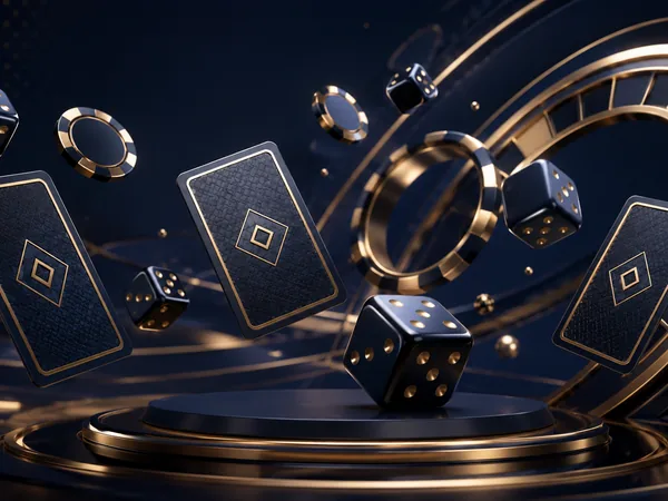 Illustrative image of win drop Common illustrative images of chips, cards and dice